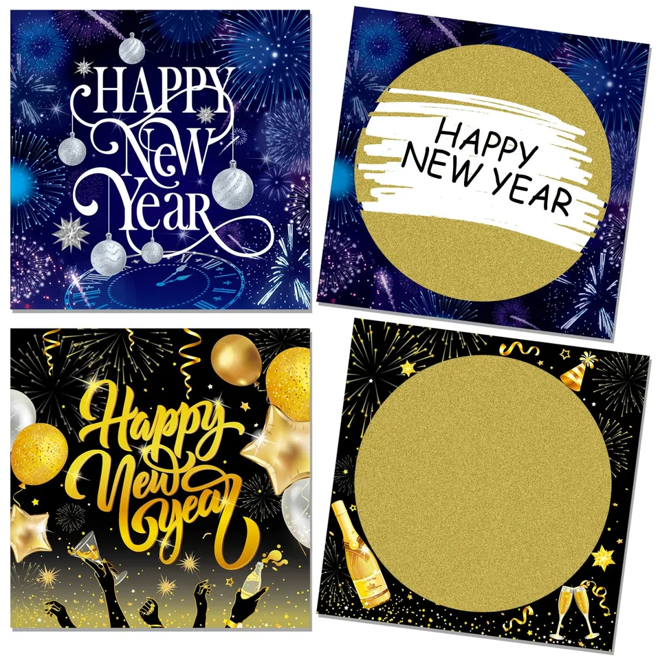 howaf-rubbelkarten-silvester-12-stk-happy-new-year-zum-beschriften image 1