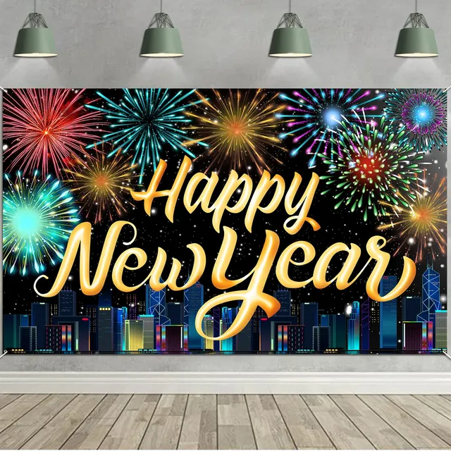 howaf-silvester-deko-2027-banner-happy-new-year-185x110cm image 1