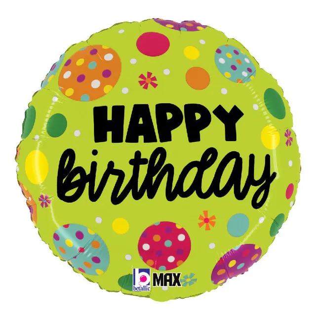 betallic-birthday-polka-dots-folienballon-18-punkte image 1