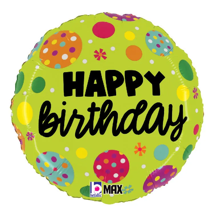 betallic-birthday-polka-dots-folienballon-18-punkte image 1