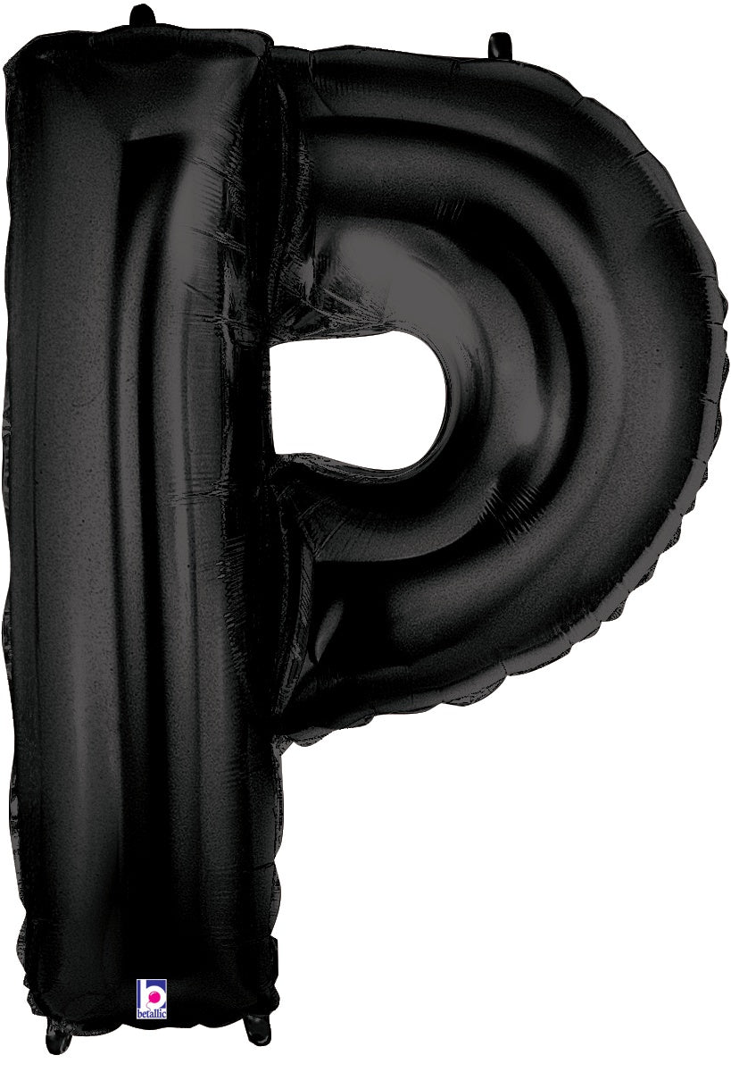 betallic-foil-balloons-letter-p-black-folienballon-34-schwarz image 1