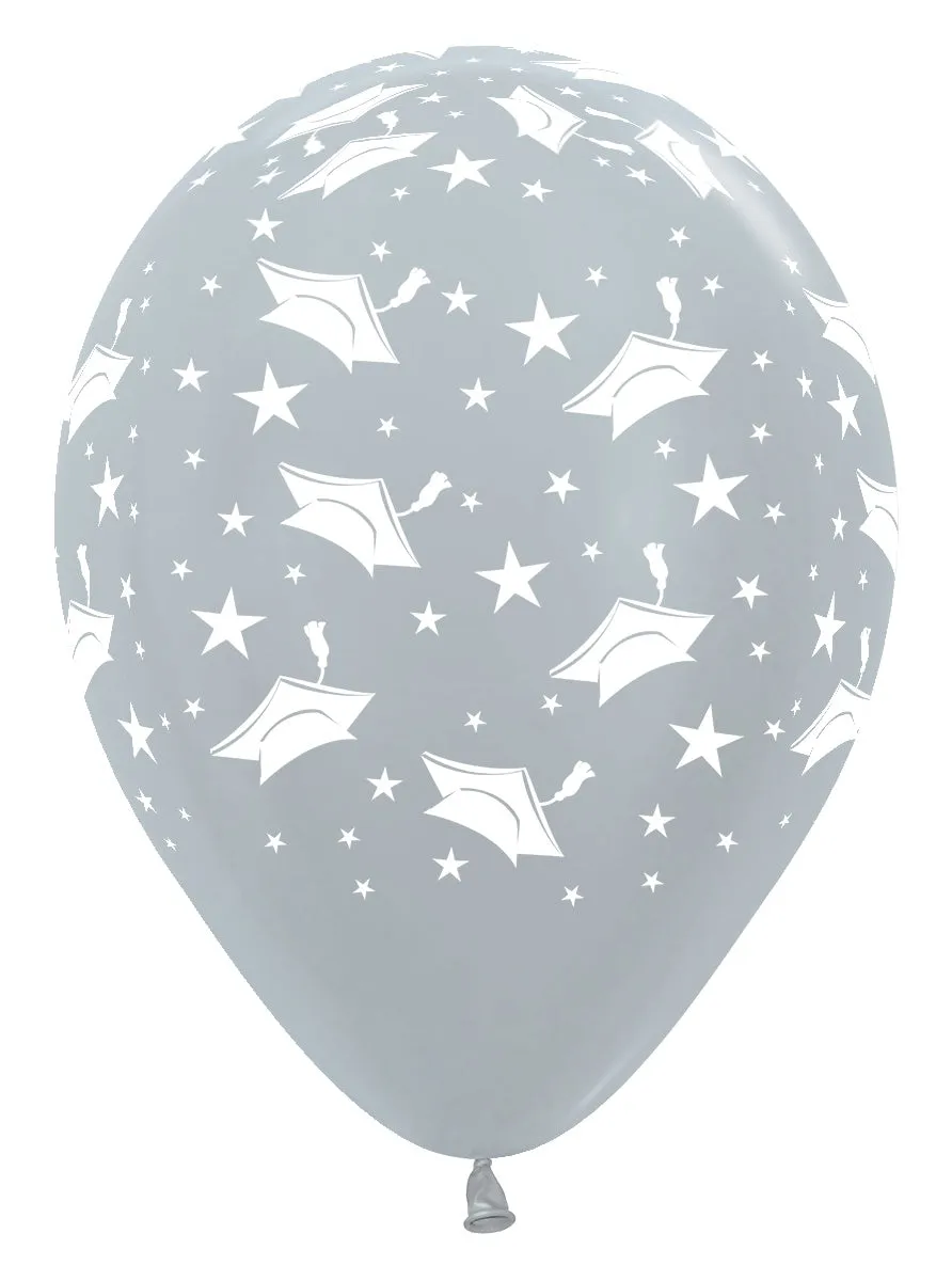 betallic-graduation-latexballon-11-metallic-silber-50-st-ck image 1