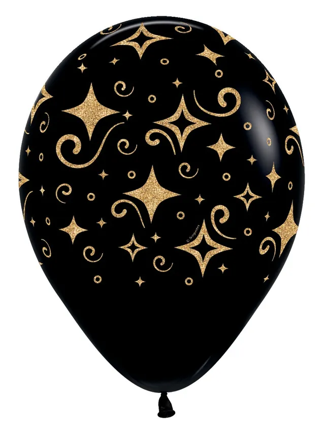 betallic-latex-balloons-golden-diamonds-black-luftballon-11-50-st-ck image 1