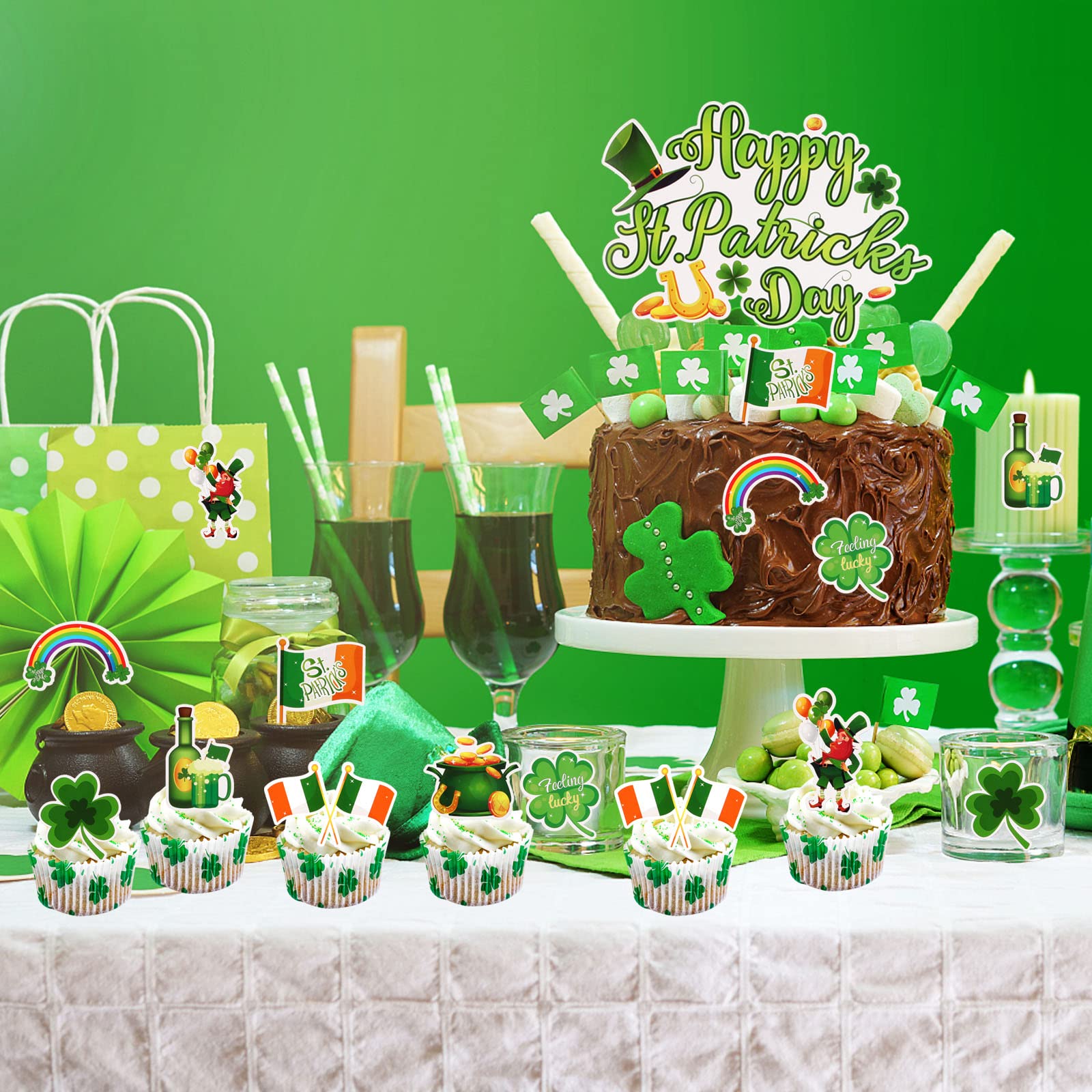 howaf-tortendeko-st-patricks-day-cake-topper-25-stk image 7