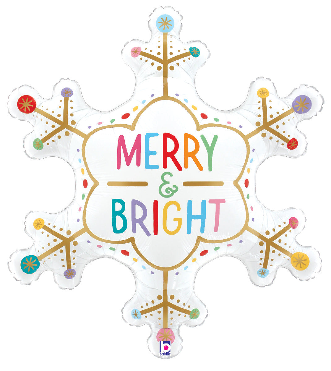 betallic-merry-and-bright-snowflake-folienballon-31-zoll image 1