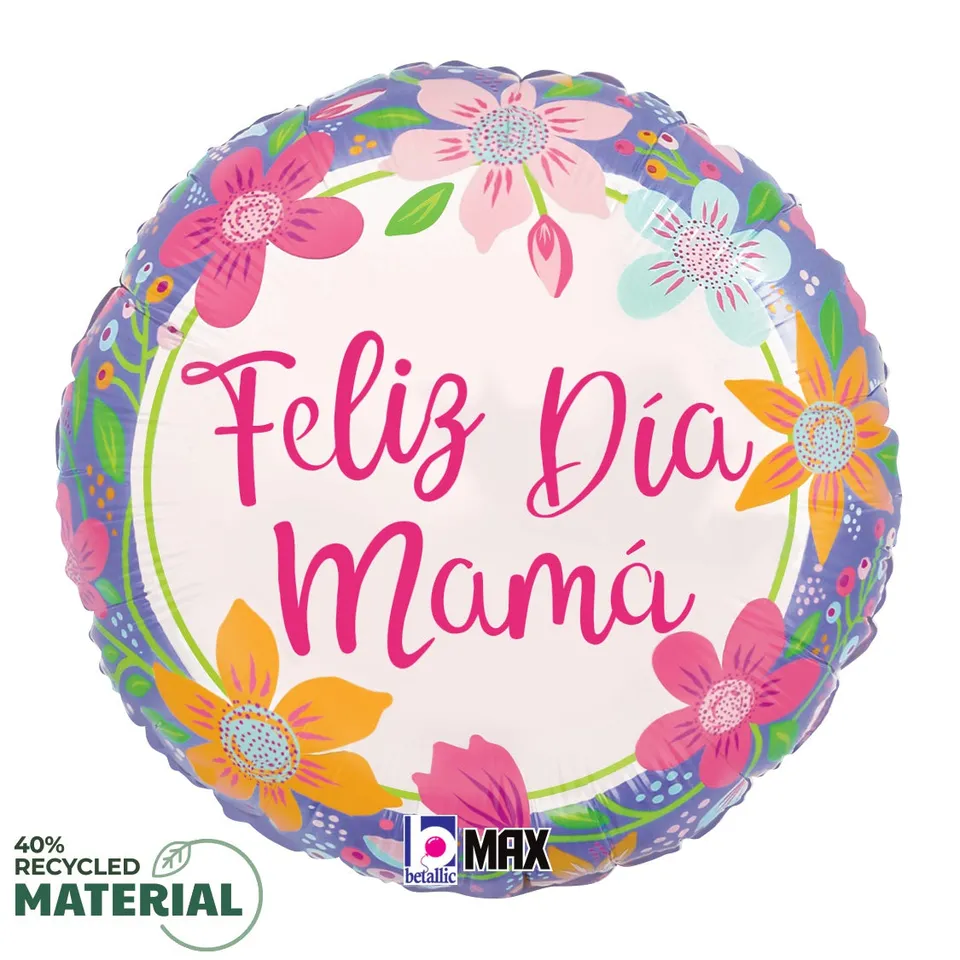betallic-foil-balloons-feliz-dia-mama-folienballon-18-zoll-muttertag image 1