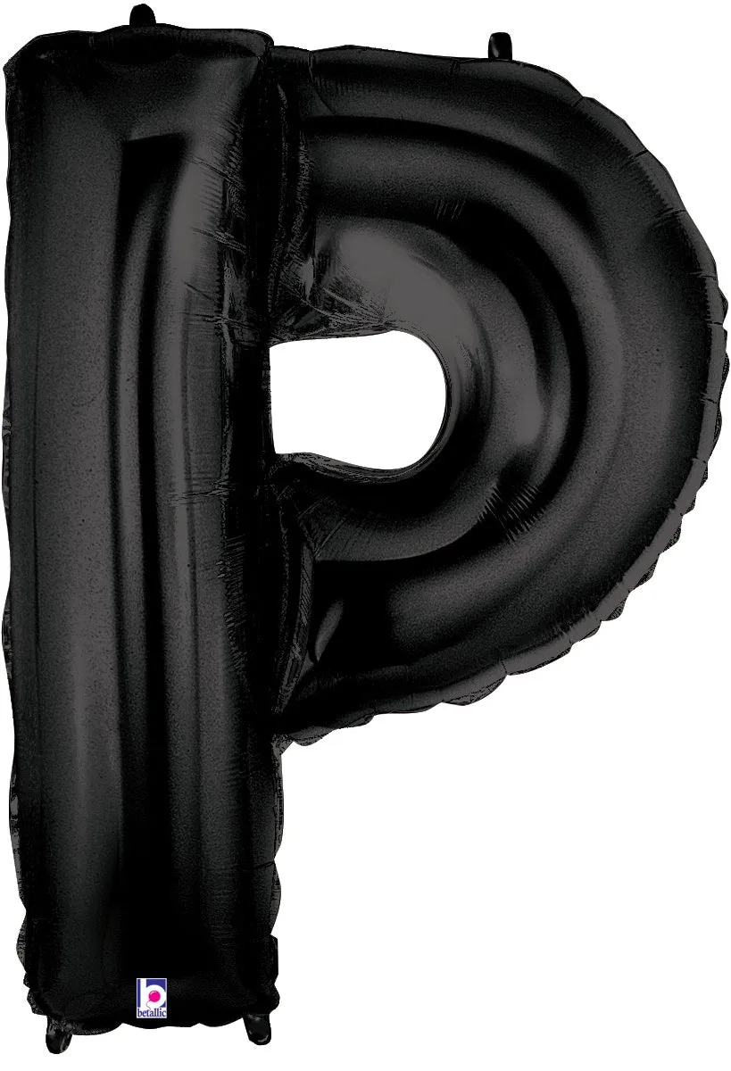 betallic-foil-balloons-letter-p-black-folienballon-34-schwarz image 1