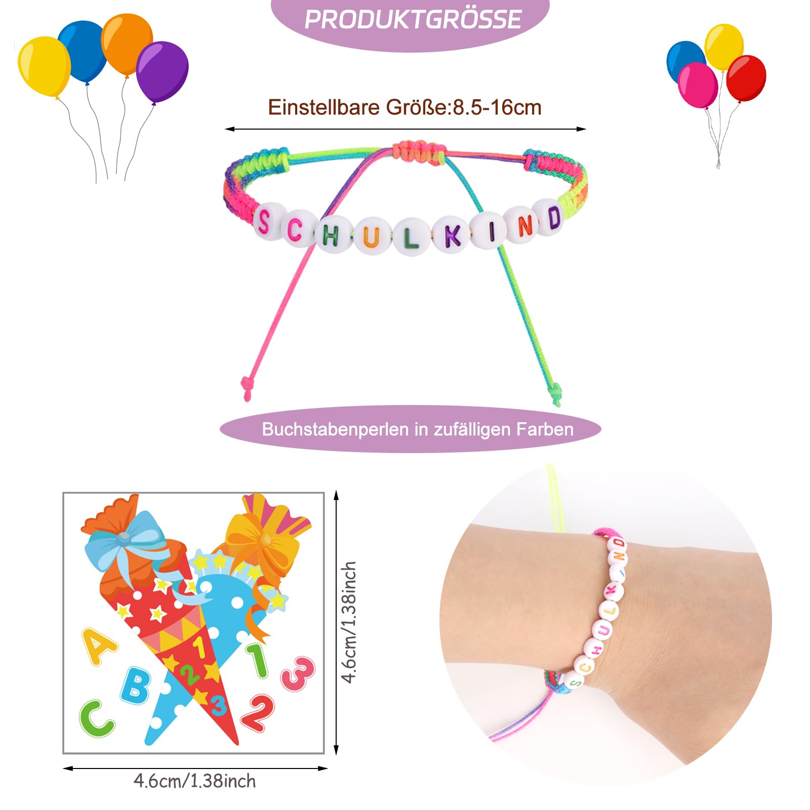 howaf-endlich-schulkind-armband-tattoos-54-teilig image 3