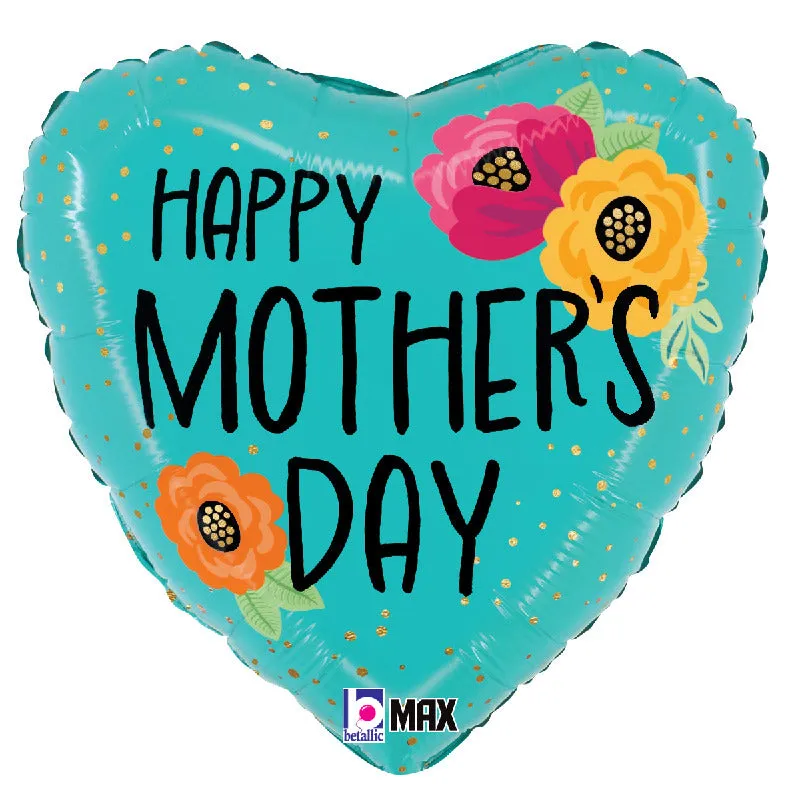 betallic-fresh-flowers-mother-s-day-folienballon-18-zoll-blumen image 1