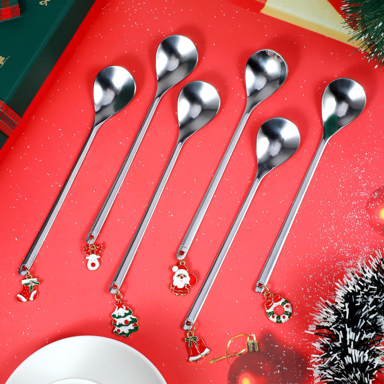 howaf-weihnachtsl-ffel-set-6er-teel-ffel-silber-edelstahl image 4