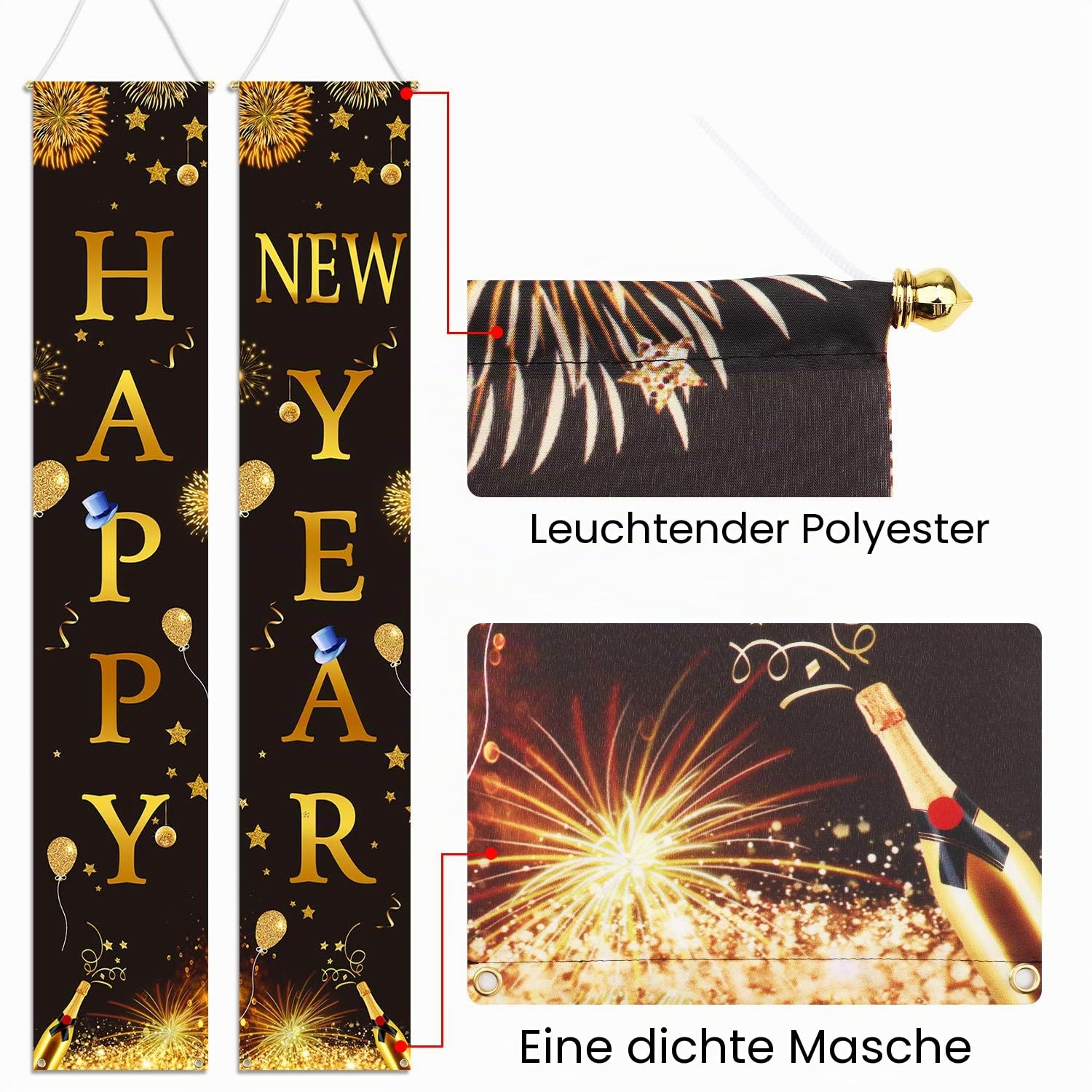 howaf-silvester-deko-banner-schwarz-gold-2-st-ck-t-r-2027 image 4