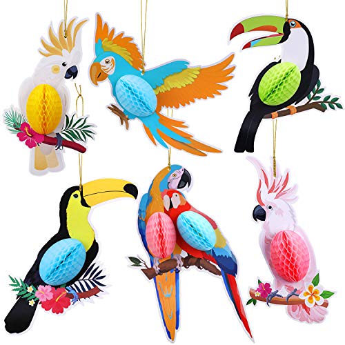 howaf-papagei-h-ngedeko-tropische-vogel-deko-6-st-ck-hawaii image 7