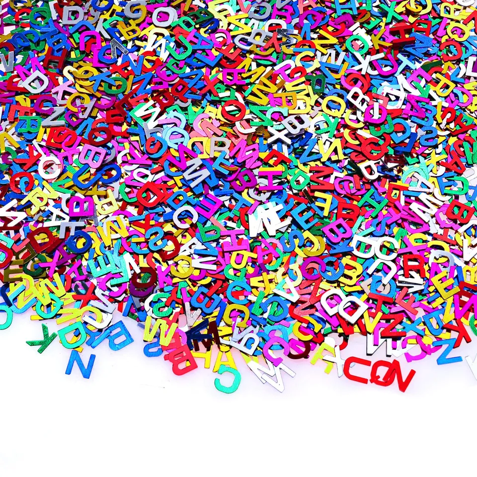 howaf-abc-buchstaben-konfetti-einschulung-40g-bunt-tischdeko image 1