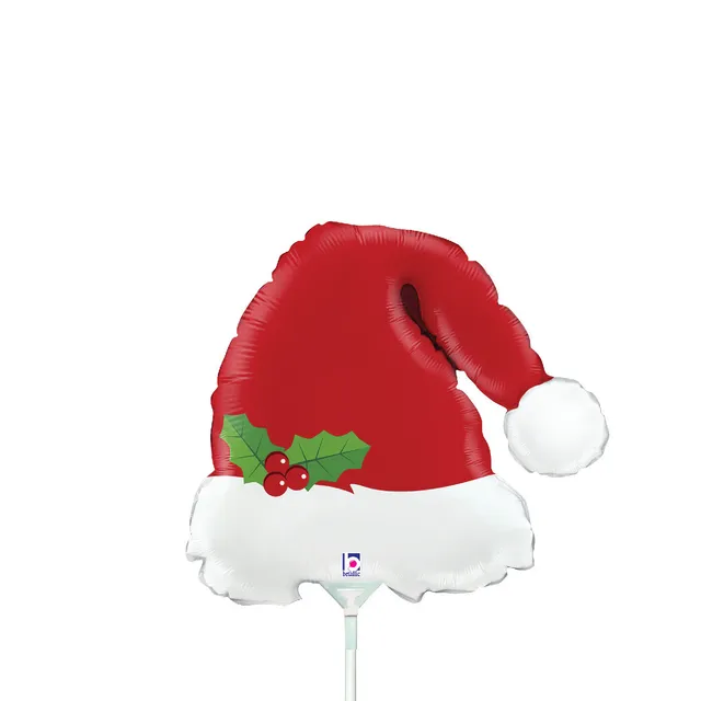 betallic-mini-christmas-santa-hat-folienballon-14-zoll-weihnachten image 1