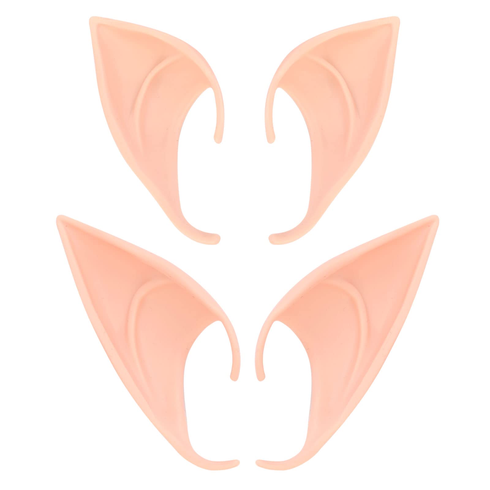 howaf-elfenohren-set-wei-latex-spitzohren-mit-kopfschmuck image 2