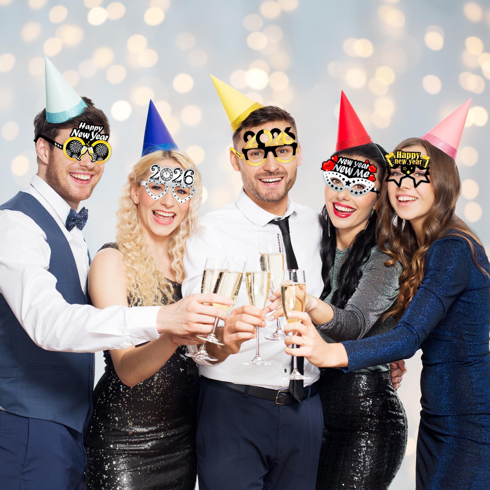 howaf-silvester-brille-2027-partybrille-12-st-ck-schwarz-gold image 6