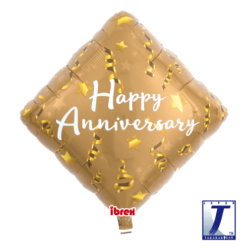 ibrex-dia-14-zoll-folienballon-happy-anniversary-star image 1