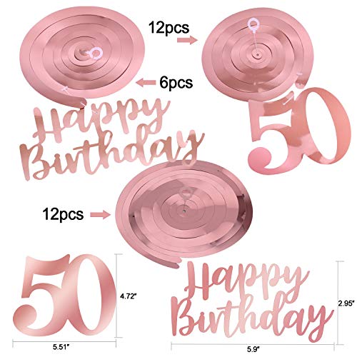 howaf-50-geburtstag-deko-h-ngedeko-ros-gold-30-tlg-konfetti image 8