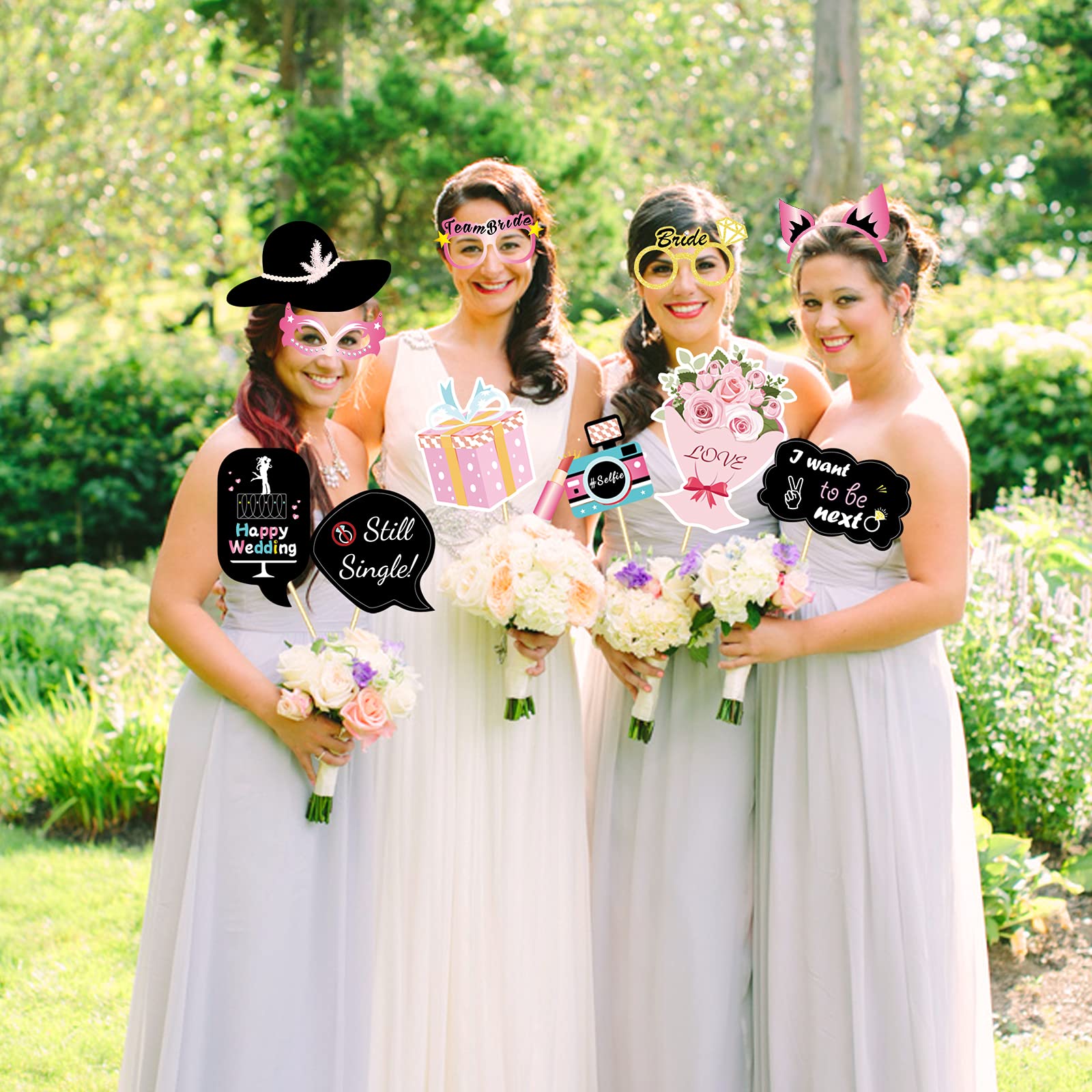 howaf-fotobox-hochzeit-43tlg-photo-booth-requisiten-rosegold image 7