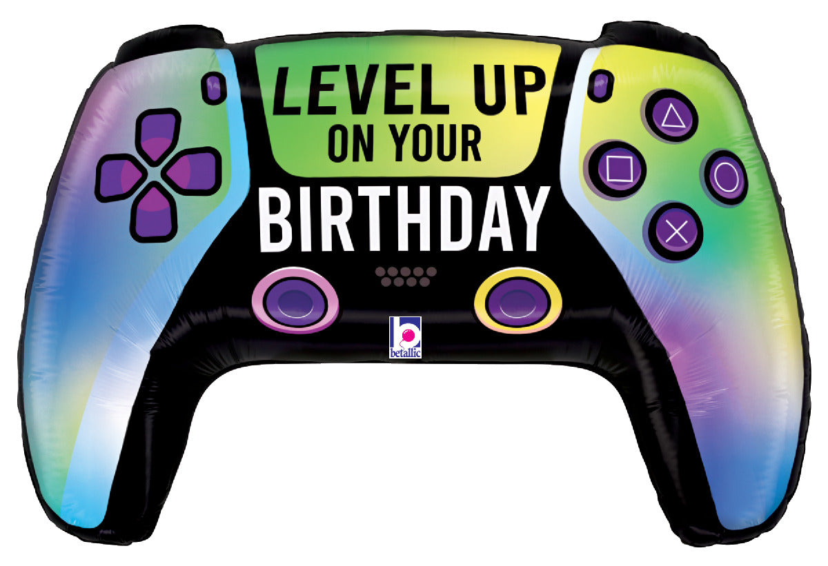 betallic-foil-balloons-vivid-game-controller-folienballon-30-gaming image 1