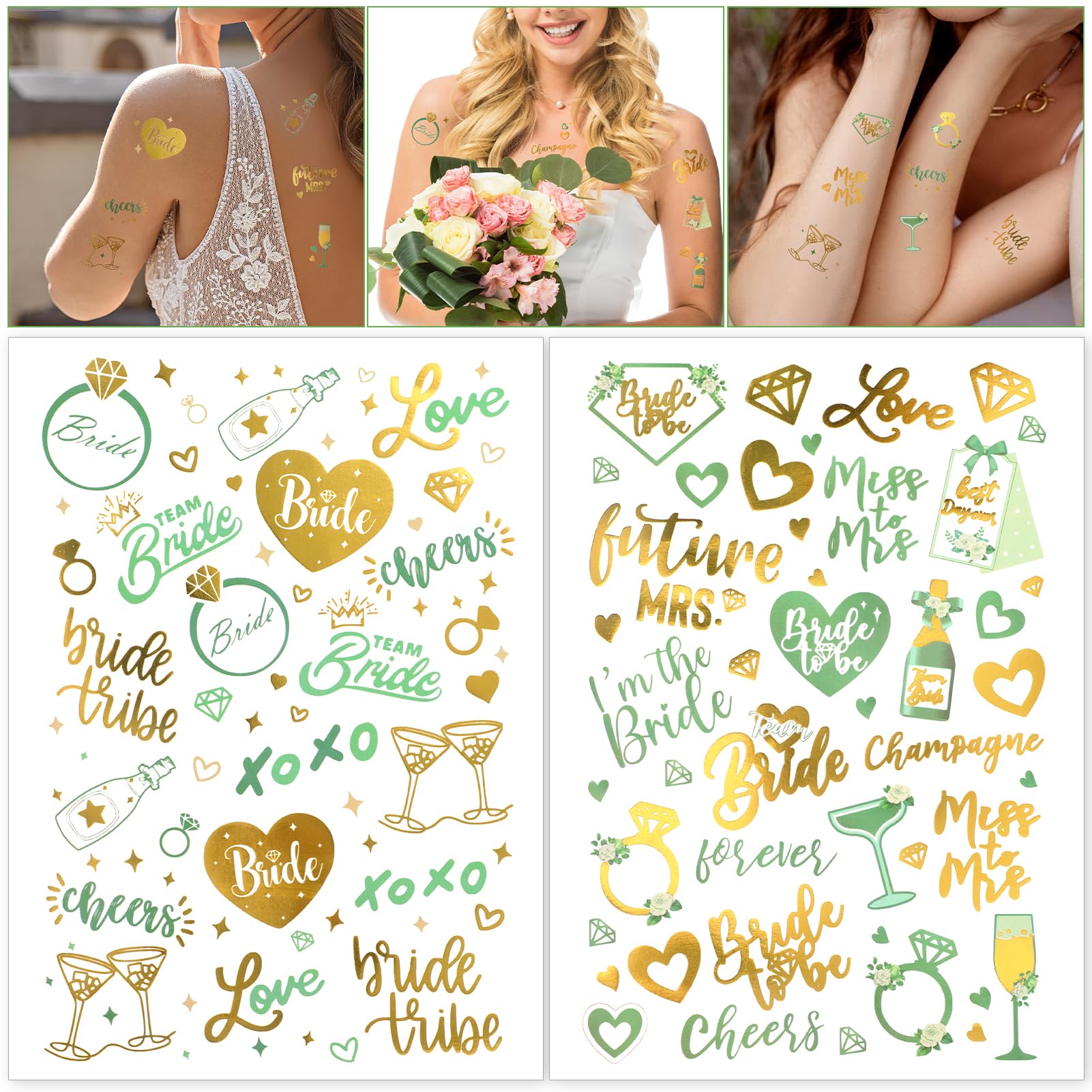 howaf-jga-tattoos-frauen-gr-n-gold-2-bl-tter-team-bride image 1