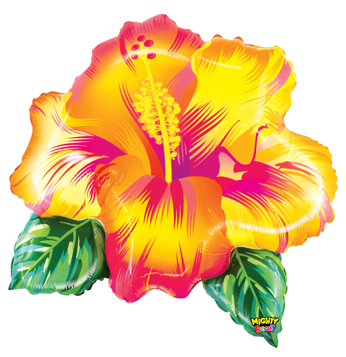 betallic-mighty-bright-tropical-flower-folienballon-26-gelb image 1