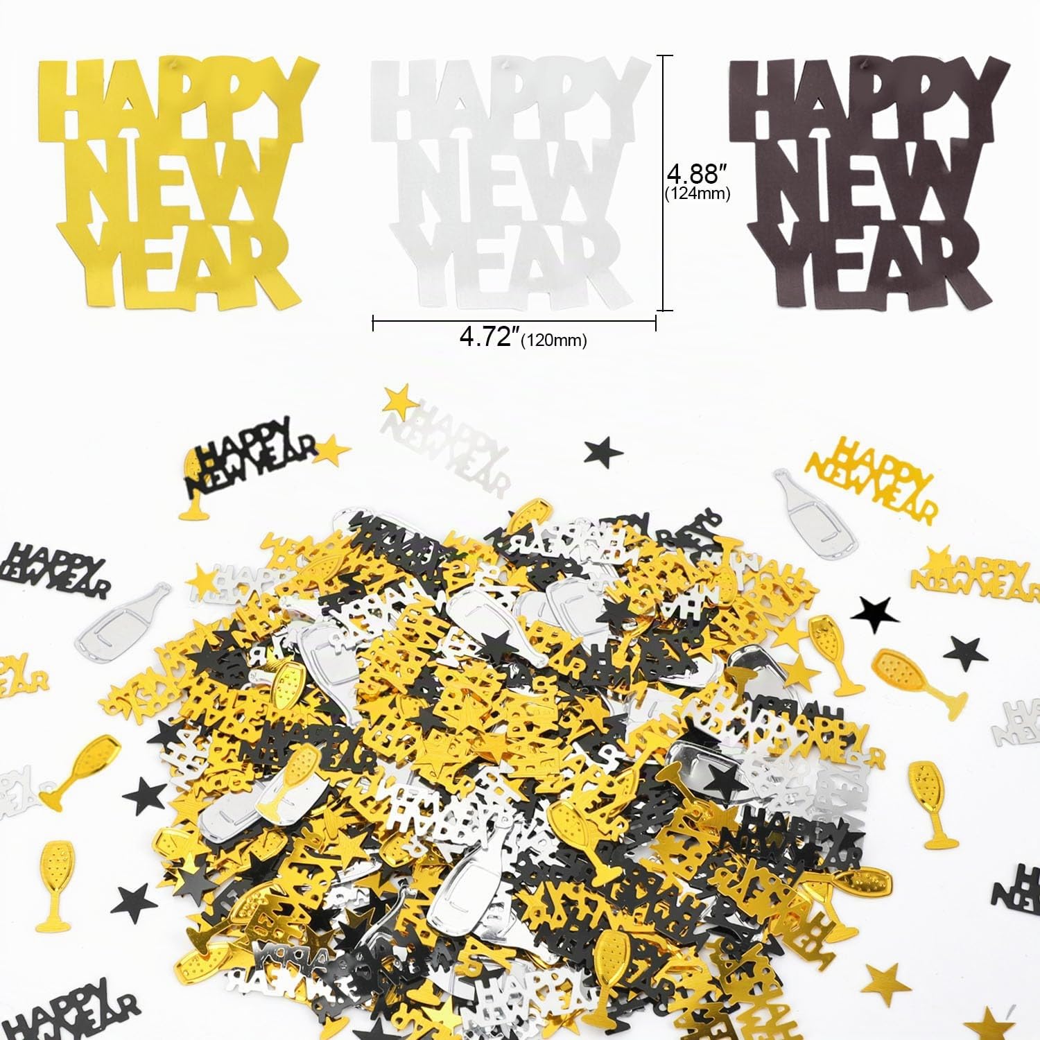 howaf-silvester-deko-15-tlg-h-ngedeko-girlande-schwarz-gold-silber image 3