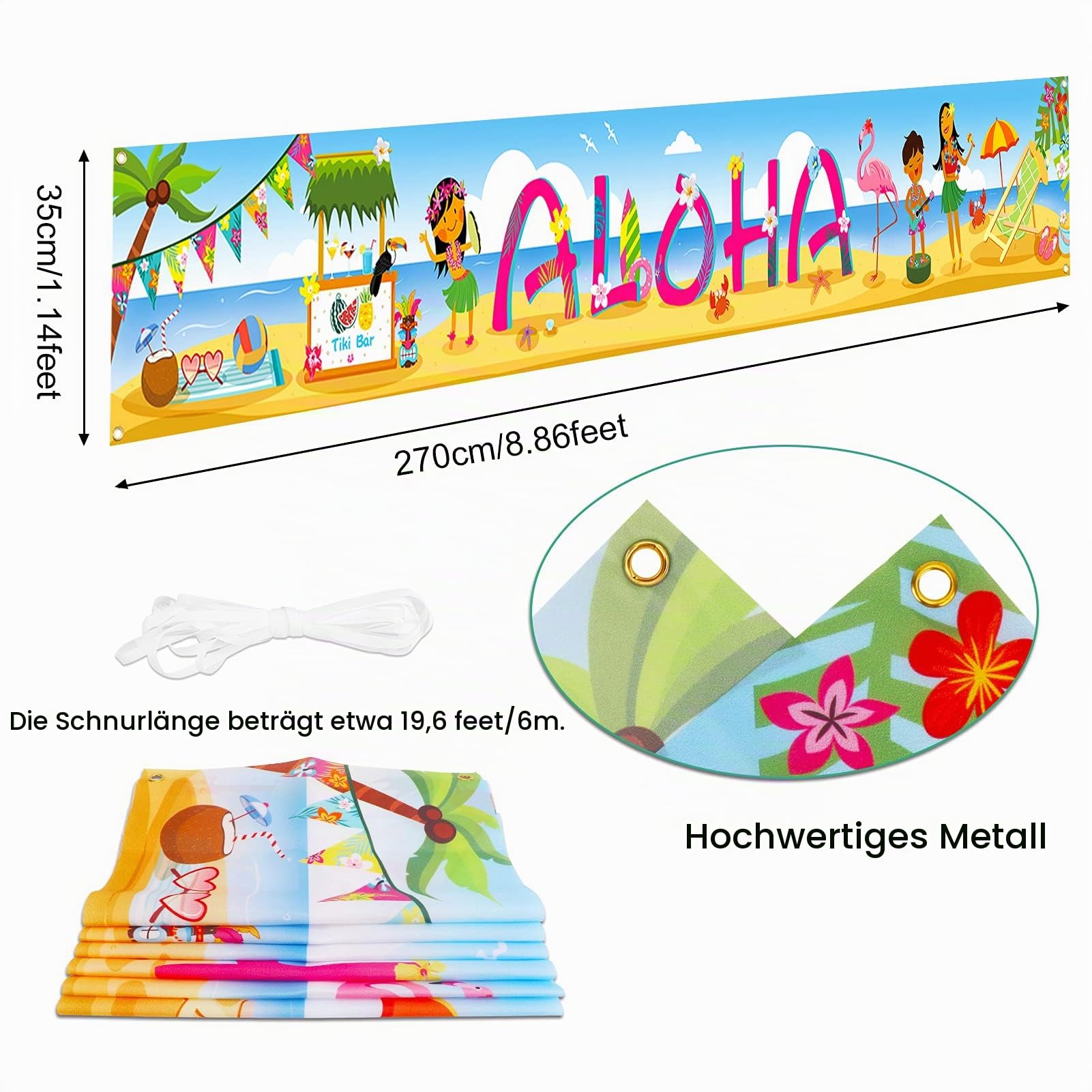 howaf-aloha-banner-stoffbanner-hawaii-270x35-cm image 2