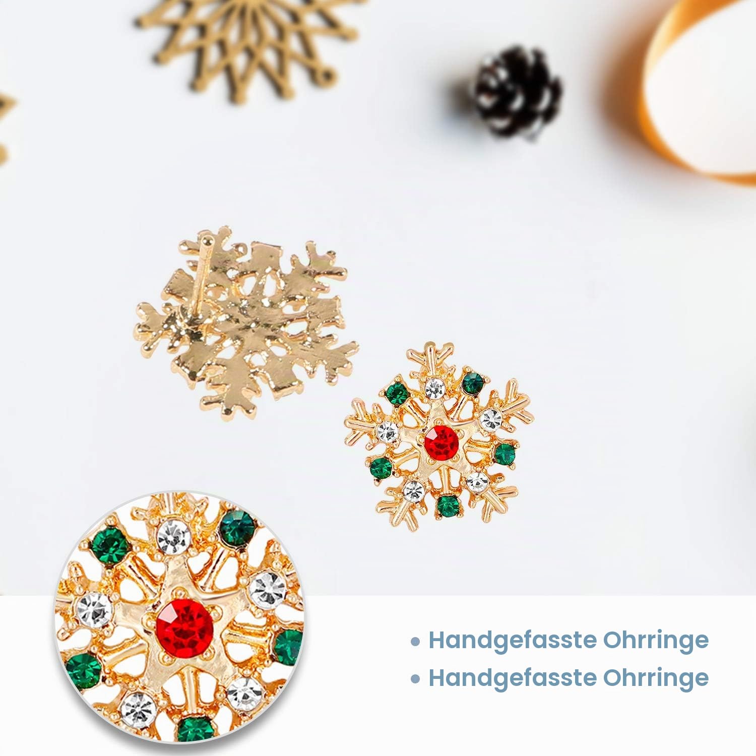 howaf-weihnachten-ohrringe-ohrstecker-set-7-paare-damen image 3