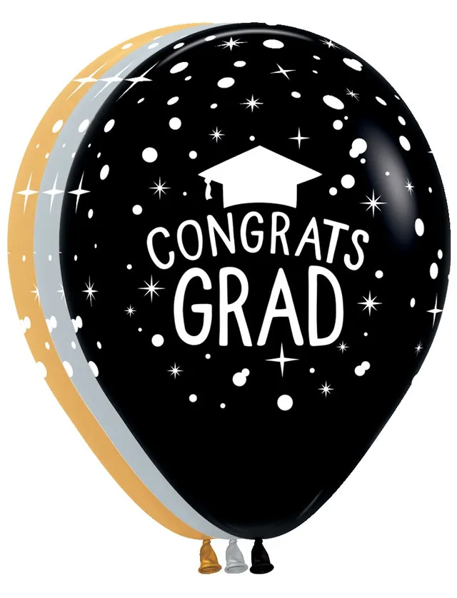 betallic-latex-balloons-congrats-grad-assortment-latexballon-11-50-st image 1