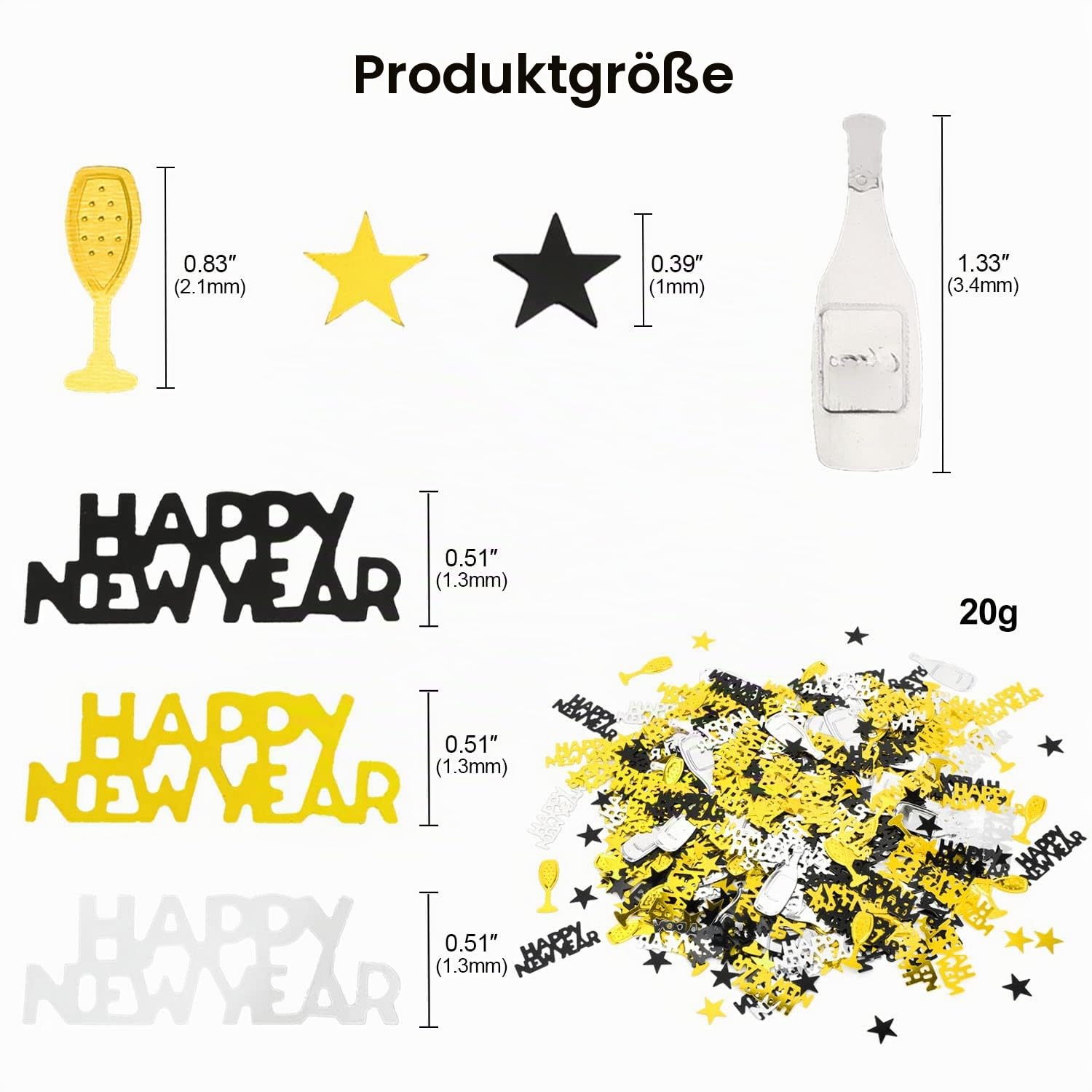 howaf-silvester-deko-15-tlg-h-ngedeko-girlande-schwarz-gold-silber image 4