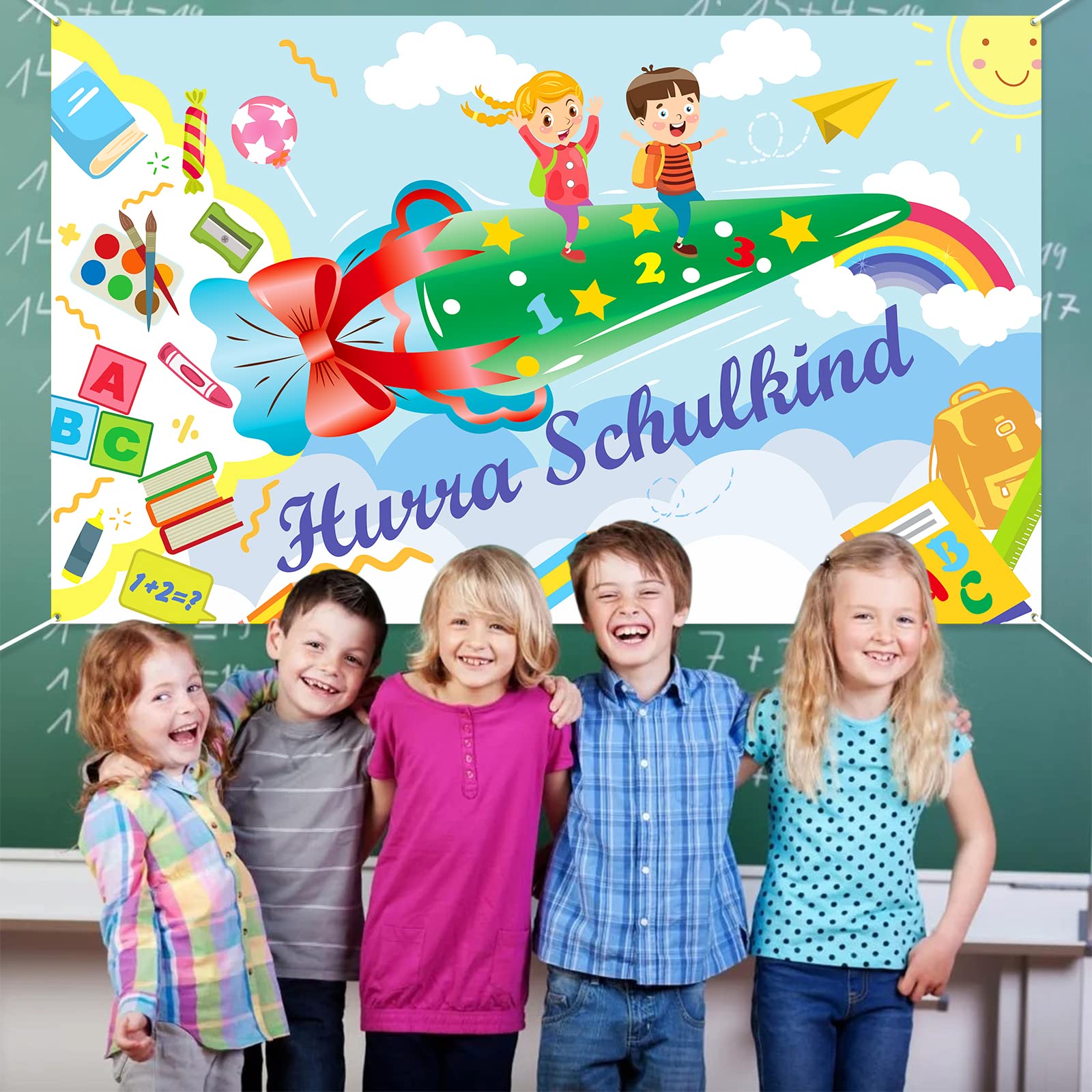 howaf-hurra-schulkind-banner-stoff-185x110-cm-einschulung image 6