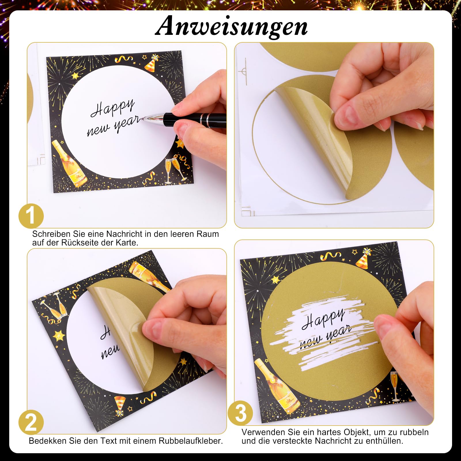howaf-rubbelkarten-silvester-12-stk-happy-new-year-zum-beschriften image 3