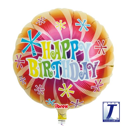 takara-ibrex-round-14-zoll-folienballon-happy-birthday-swirl-2 image 1