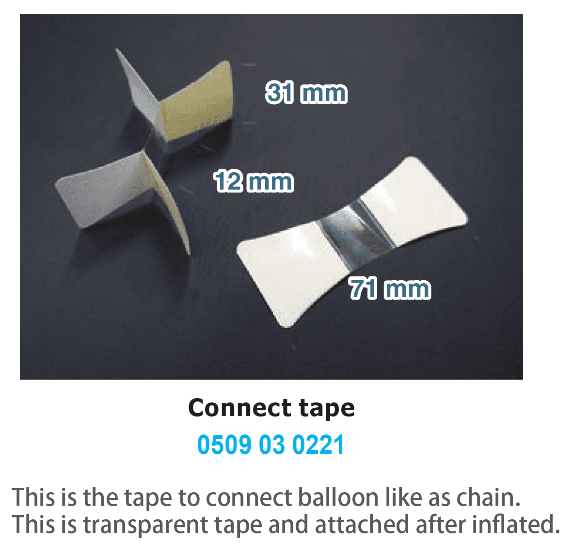 takara-connect-tape-ballonklebeband-100-st-ck-transparent image 2