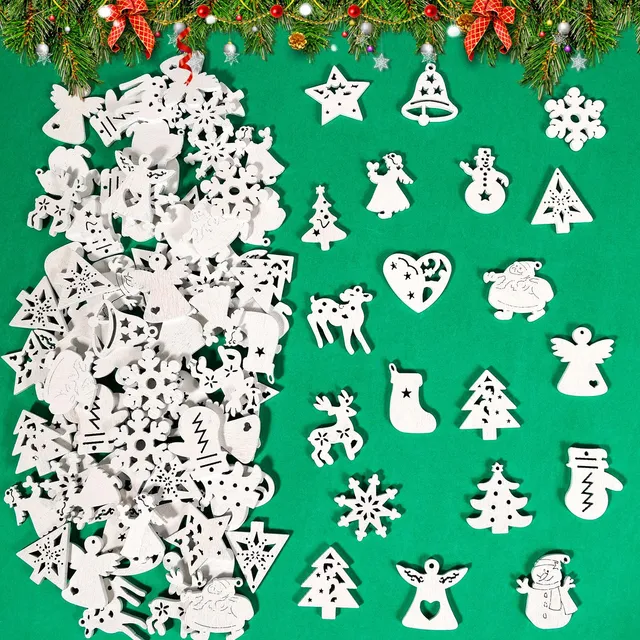 howaf-100-holzanh-nger-weihnachten-tischdeko-holz-wei image 1