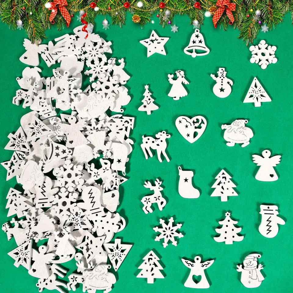 howaf-100-holzanh-nger-weihnachten-tischdeko-holz-wei image 1