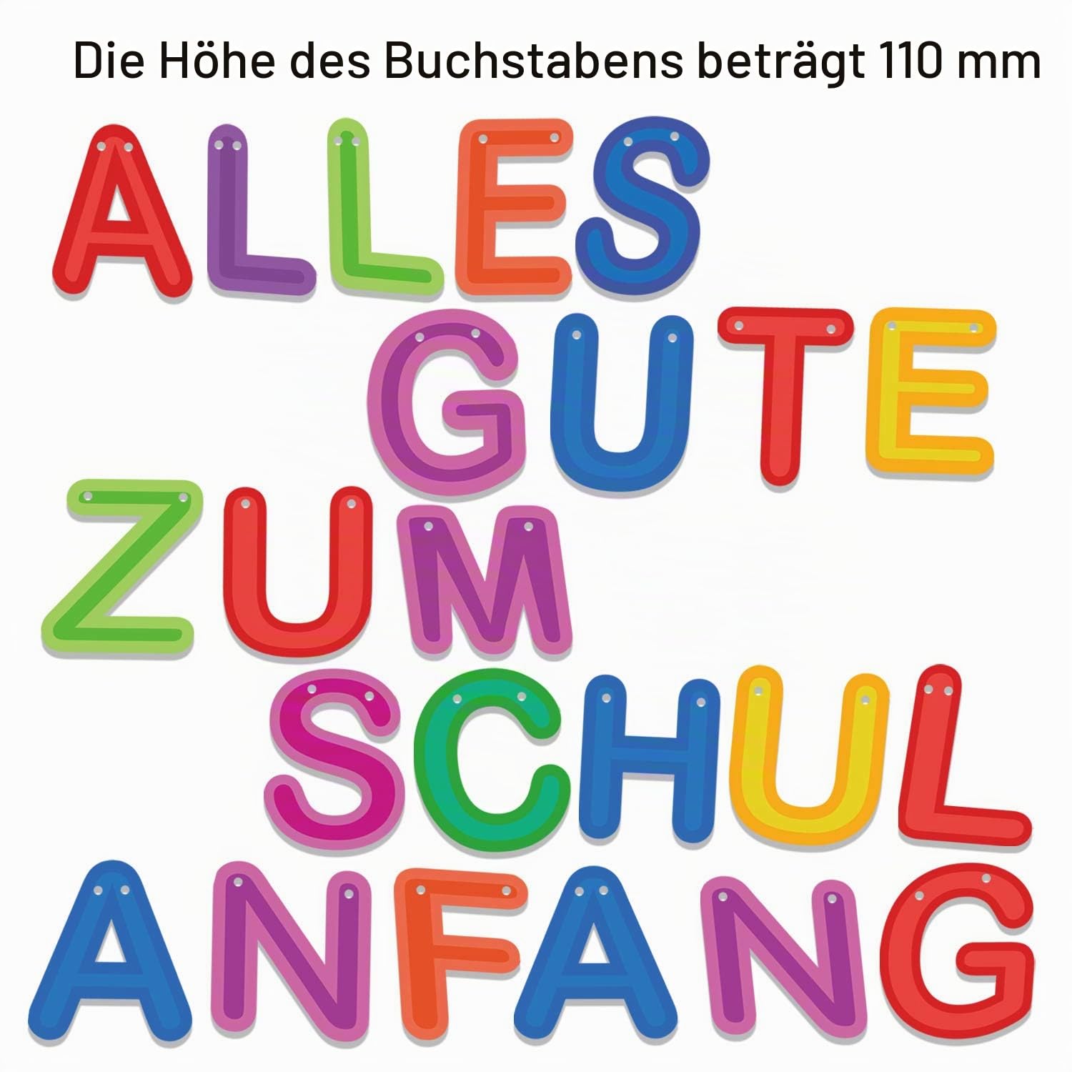 howaf-girlande-schulanfang-zuckert-ten-rot-wei-papier image 3