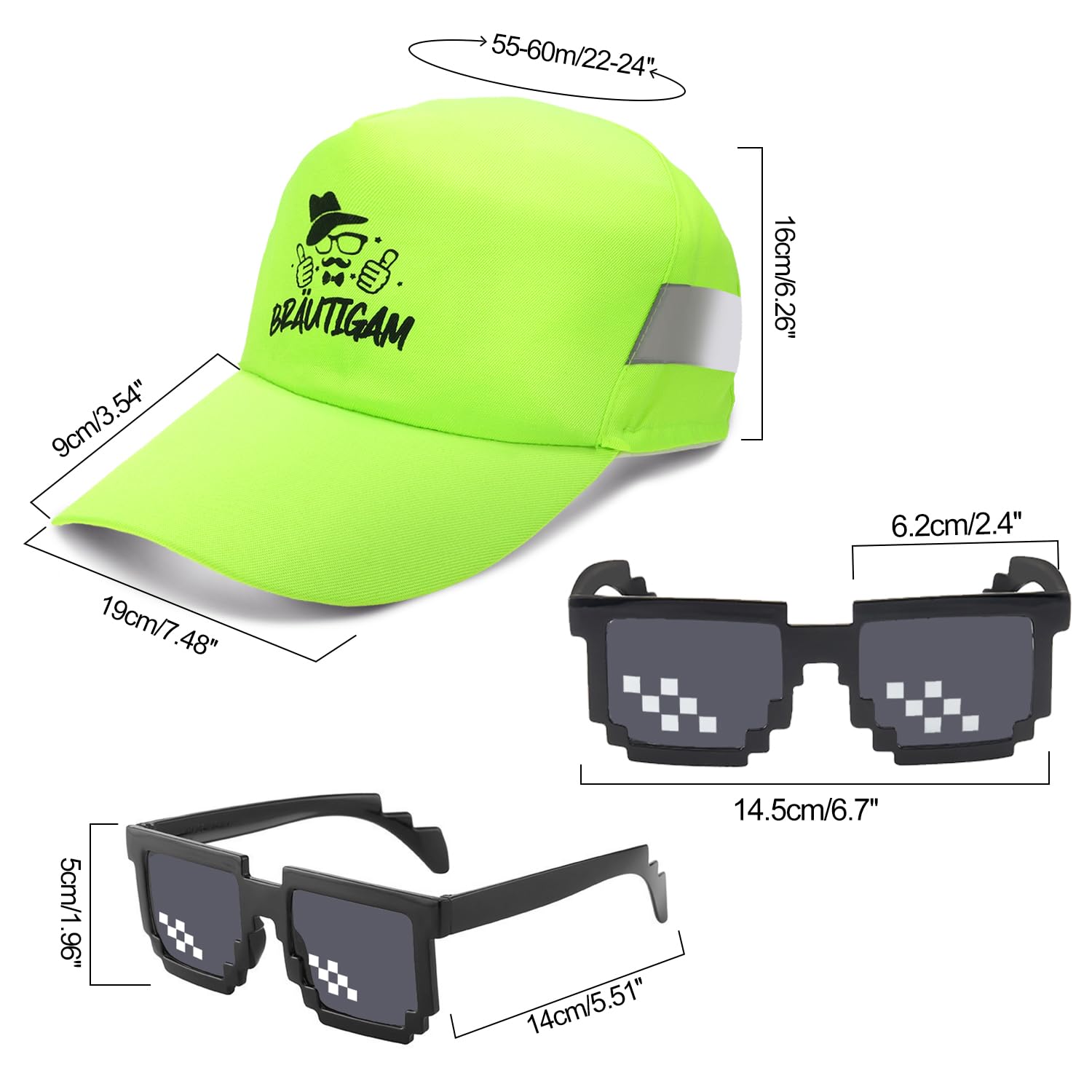 howaf-jga-m-nner-weste-kost-m-hut-sonnenbrille-gr-n image 3