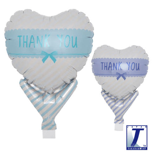 takara-upright-heart-5-folienballon-thank-you-blau image 1