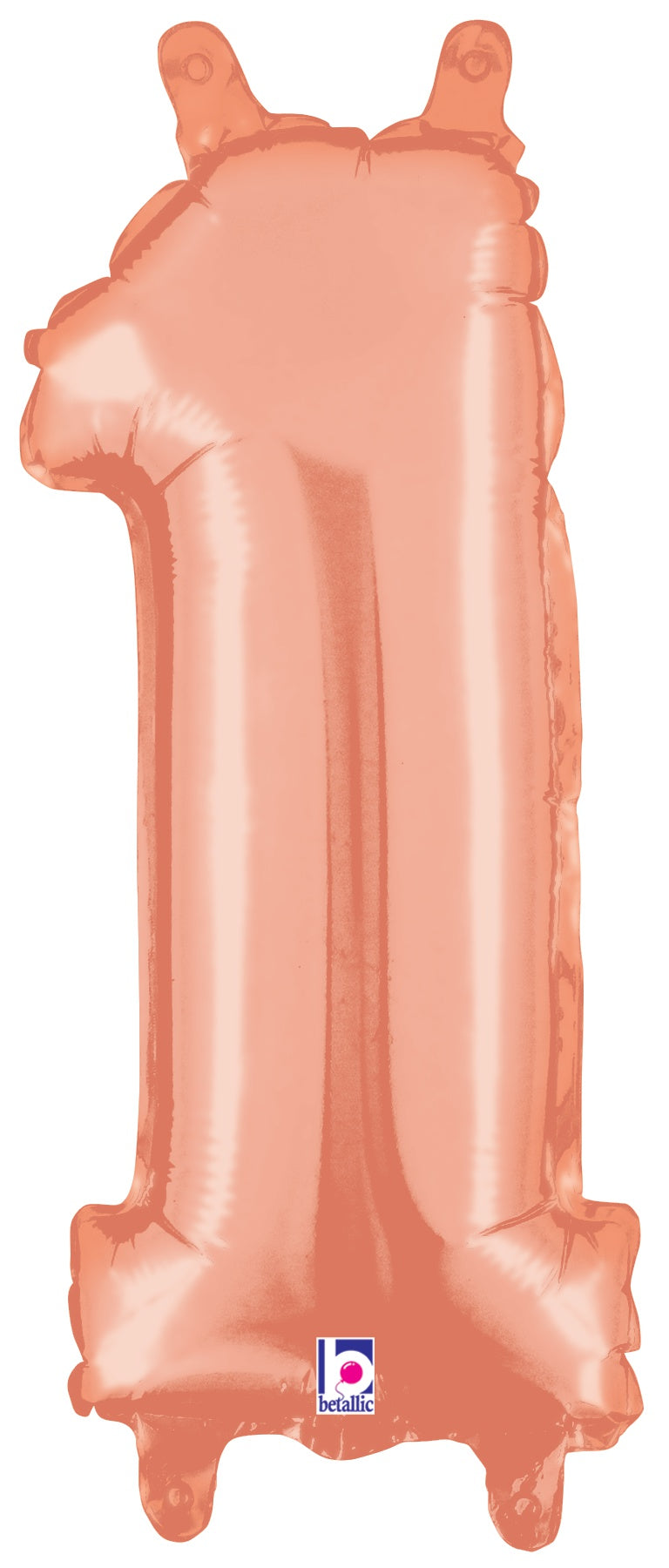 betallic-number-1-rose-gold-folienballon-zahl-verpackt-megaloon image 2
