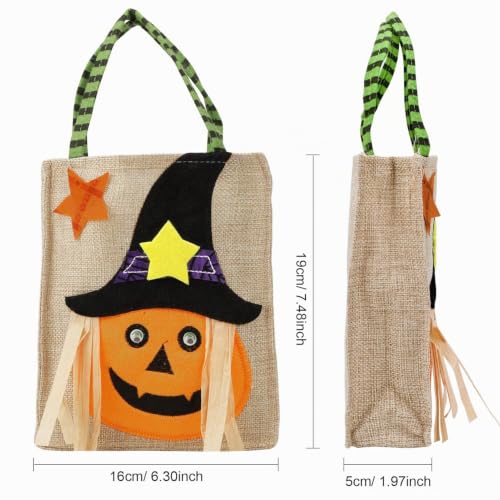 howaf-halloween-tragetaschen-leinen-4er-set-19x16cm-mit-henkel image 8