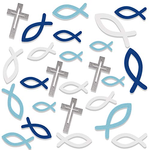 howaf-streudeko-holz-fische-kreuz-blau-100-st-ck-taufe image 8