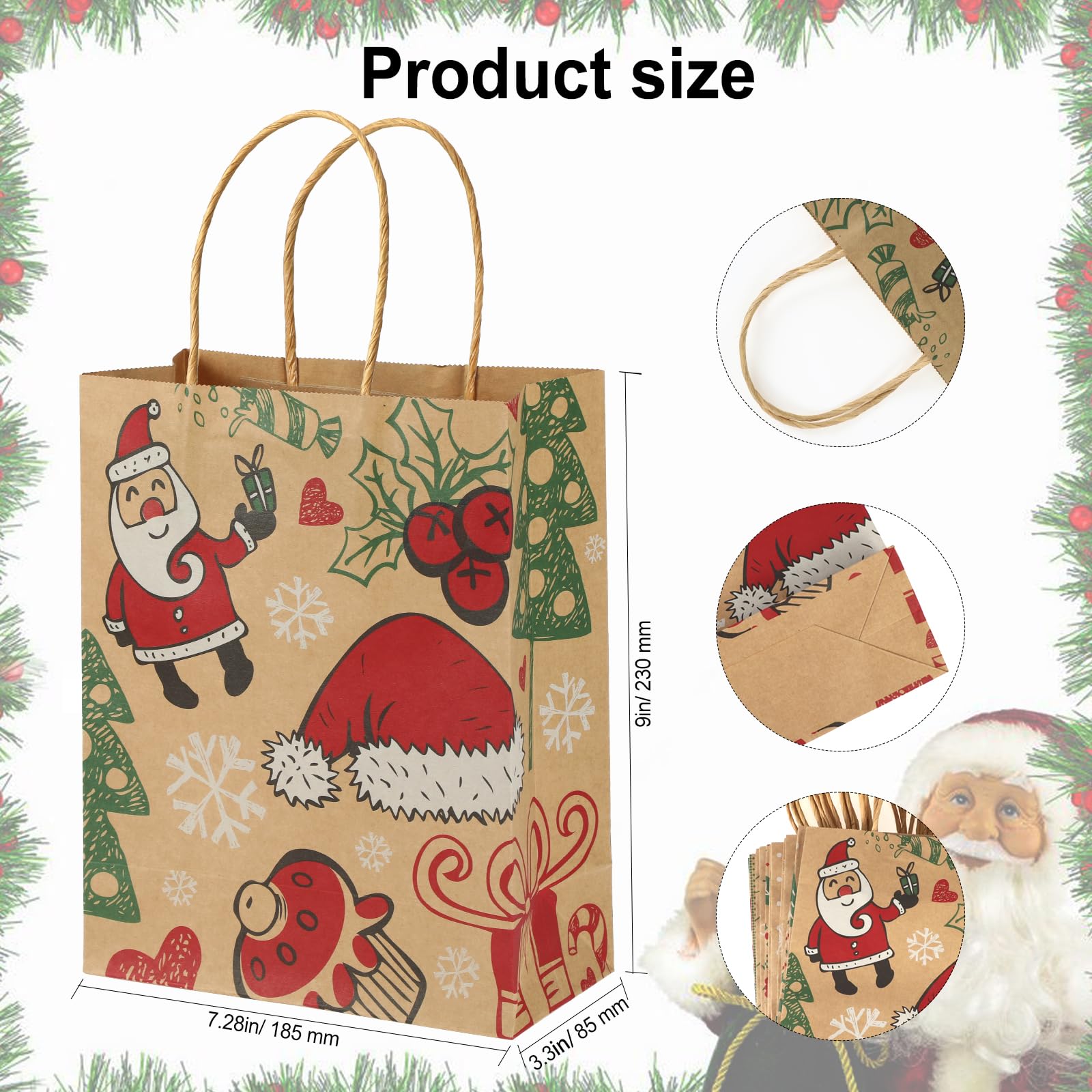 howaf-weihnachten-geschenkt-te-12-stk-23x18x8cm-kraft image 2