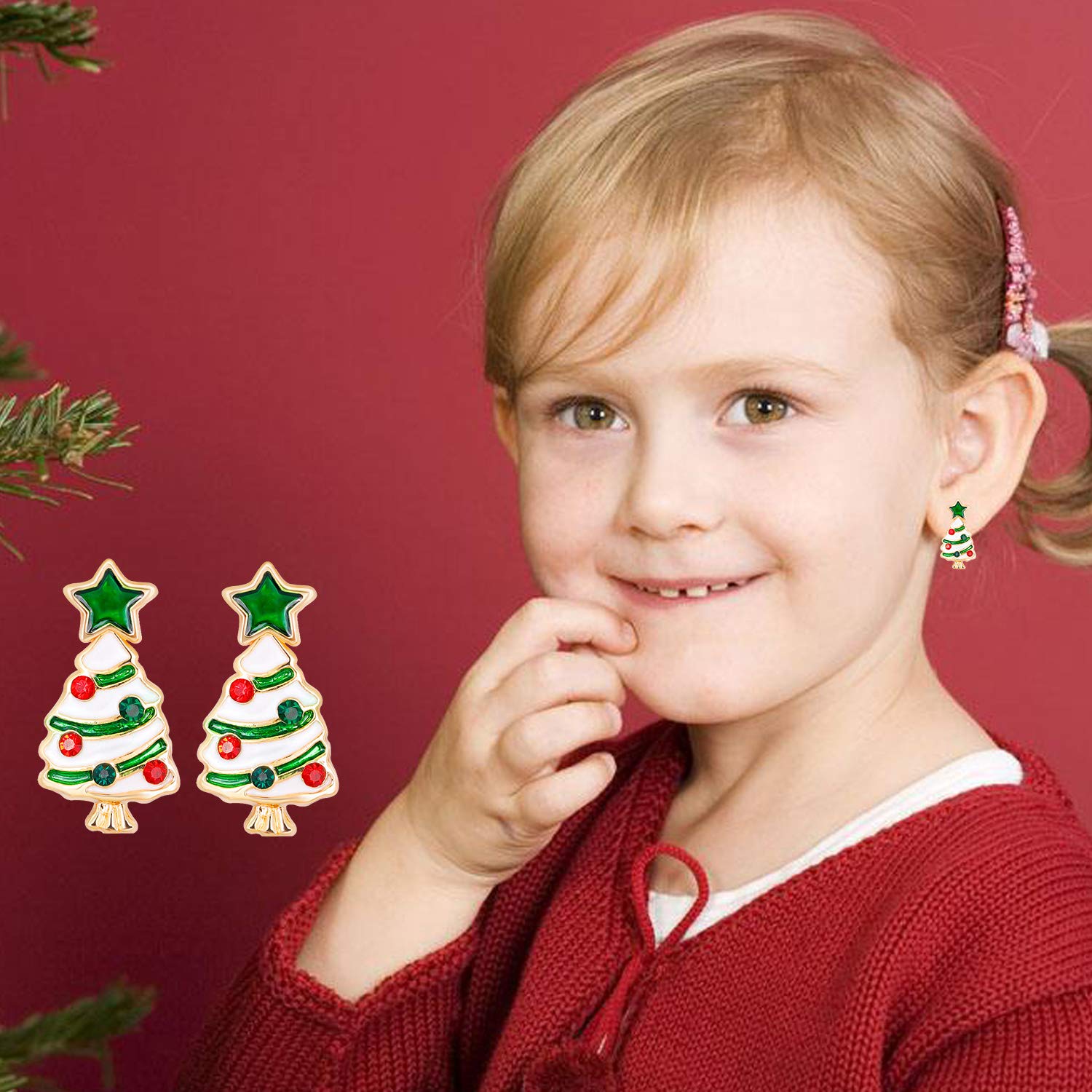 howaf-weihnachten-ohrringe-ohrstecker-set-7-paare-damen image 7