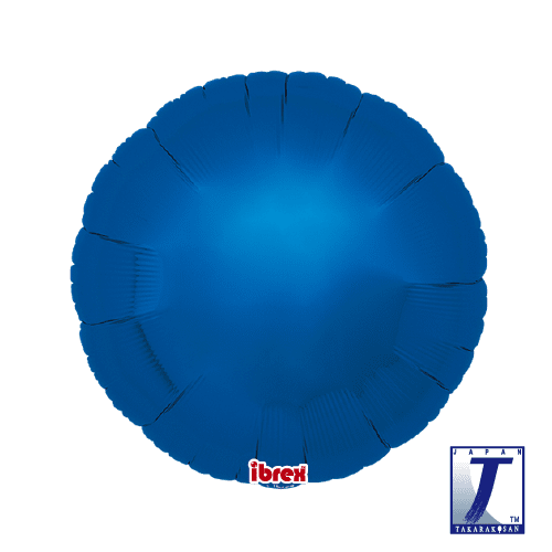 takara-ibrex-round-18-folienballon-metallic-blue-45-cm image 1