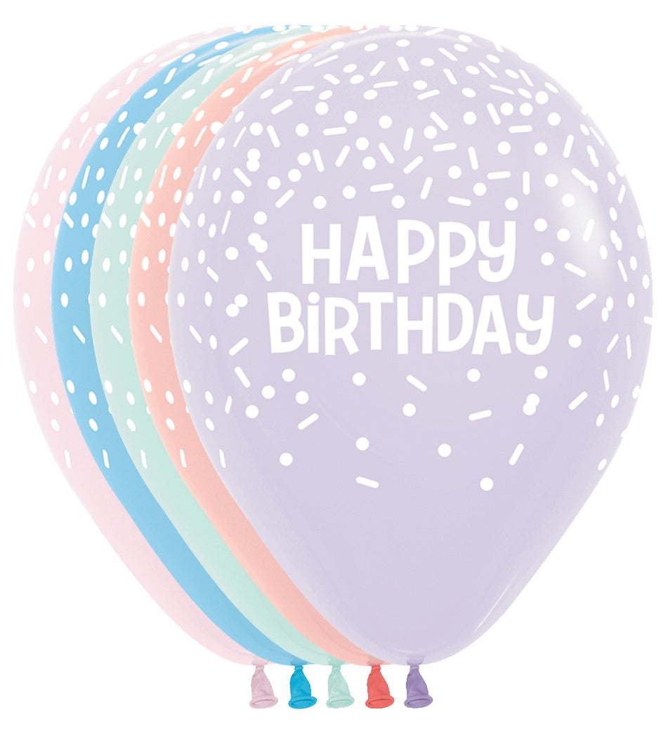 betallic-latex-happy-birthday-sprinkles-luftballon-11-50-stk image 1