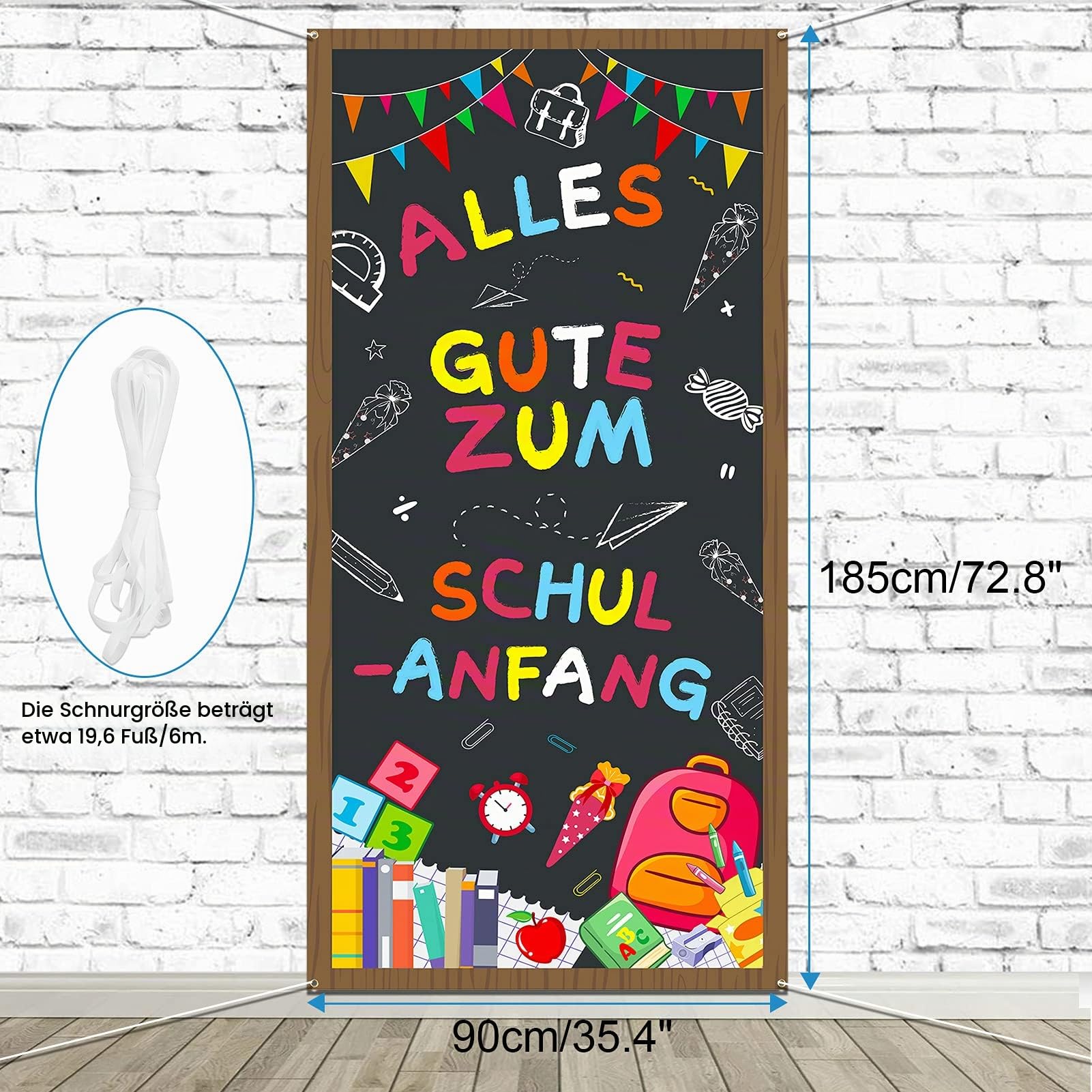 howaf-einschulung-banner-stoff-185x90cm-tafel-motiv image 2