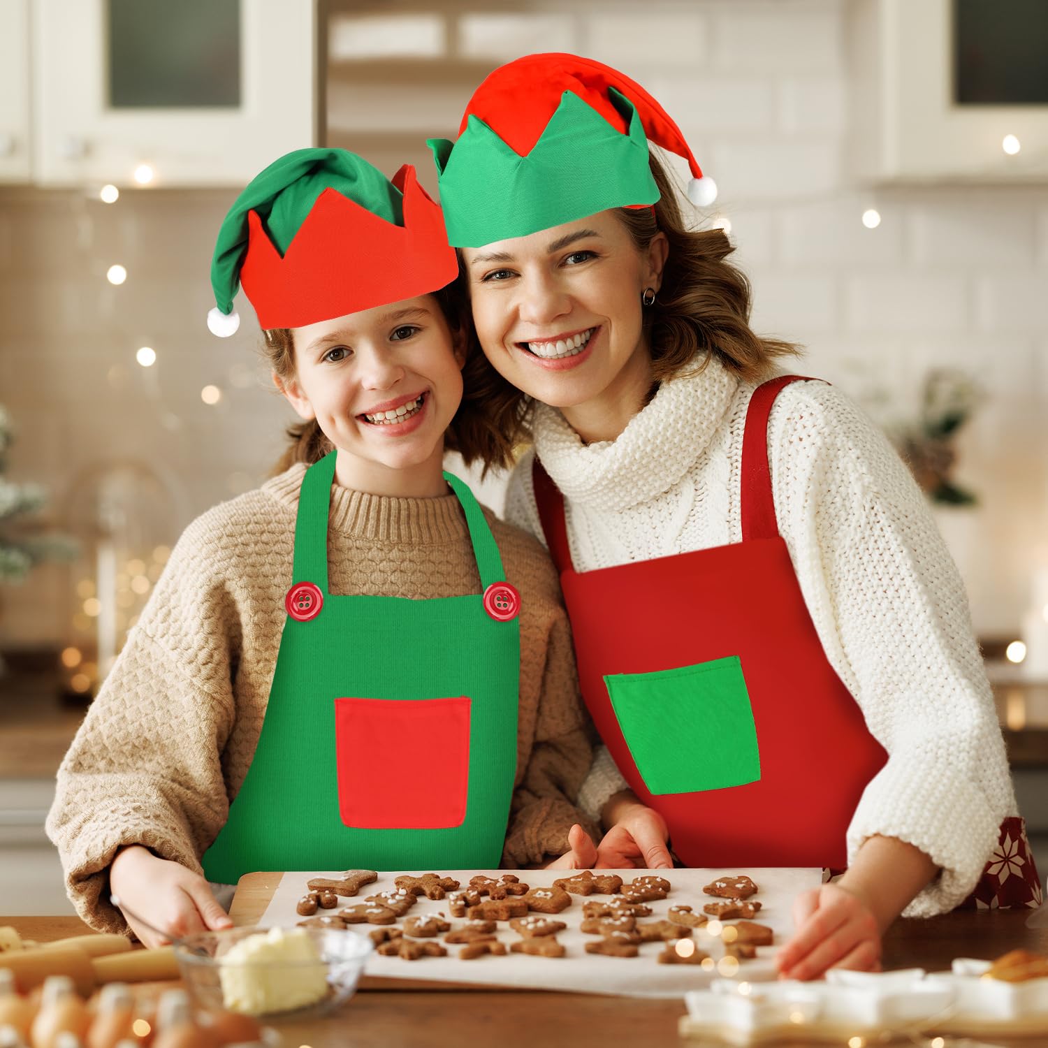 howaf-elf-kost-m-weihnachtssch-rze-elfenm-tze-2er-set image 5