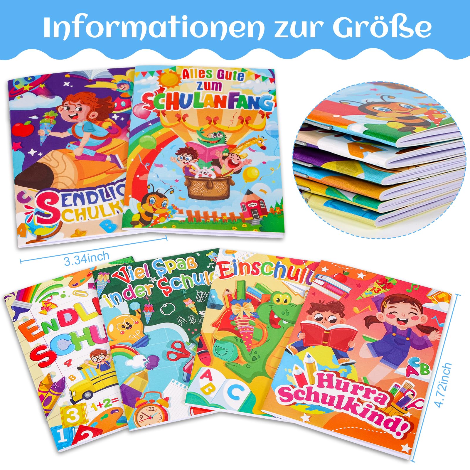 howaf-endlich-schulkind-set-notizbuch-bleistifte-24-tlg image 2
